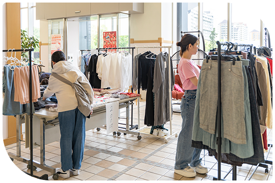 春夏洋服フリーマーケット開催