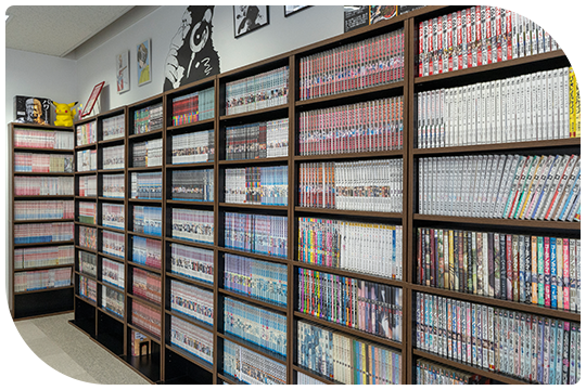 卓球ルーム&コミックコーナーができました