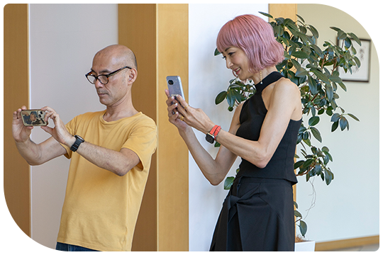 スマートフォンでの撮り方とポージング講習