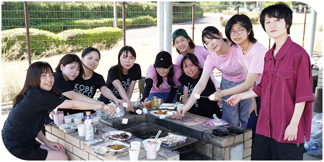 KOBE DECO GIRLS 集合！BBQ大会開催