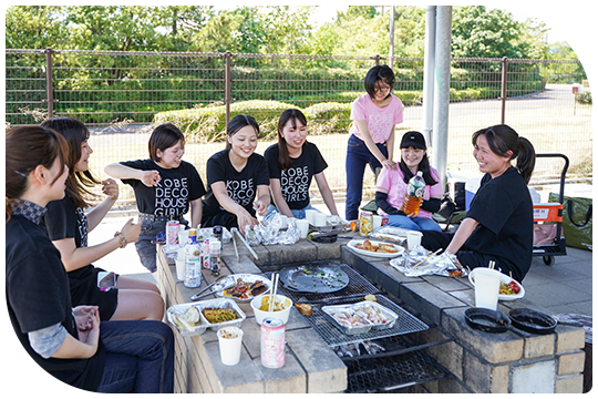 KOBE DECO GIRLS 集合！BBQ大会開催
