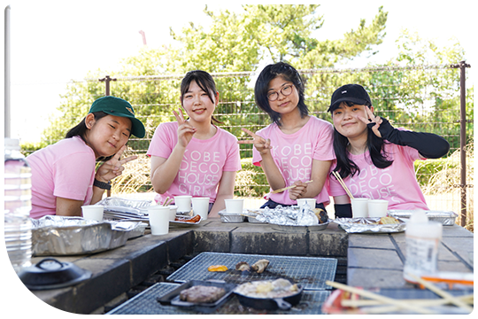 KOBE DECO GIRLS 集合！BBQ大会開催