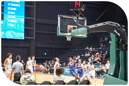 GLIONE ARENA KOBEでバスケットボール観戦