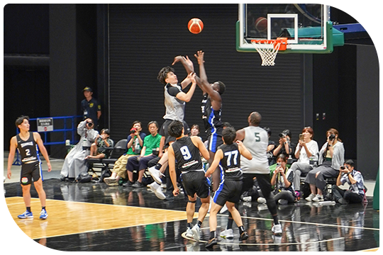 GLIONE ARENA KOBEでバスケットボール観戦