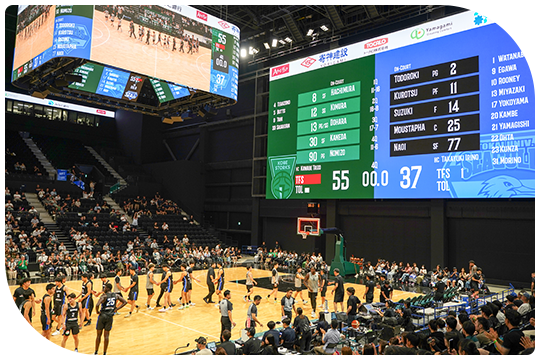 GLIONE ARENA KOBEでバスケットボール観戦