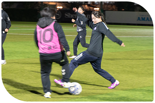女性のためのサッカー教室に参加しました