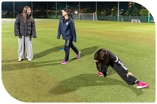 女性のためのサッカー教室に参加しました