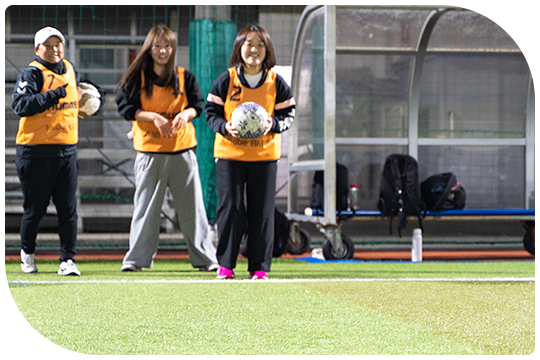 女性のためのサッカー教室に参加しました