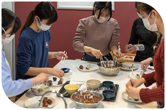 バレンタインスイーツの料理教室開催