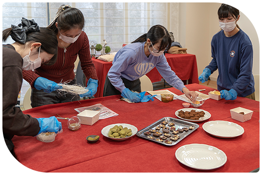 バレンタインスイーツの料理教室開催