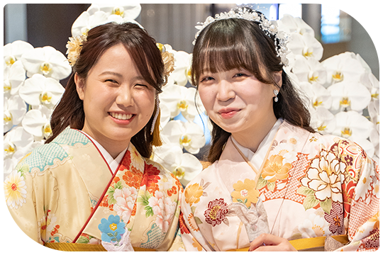 学位記授与式前に撮影させていただきました