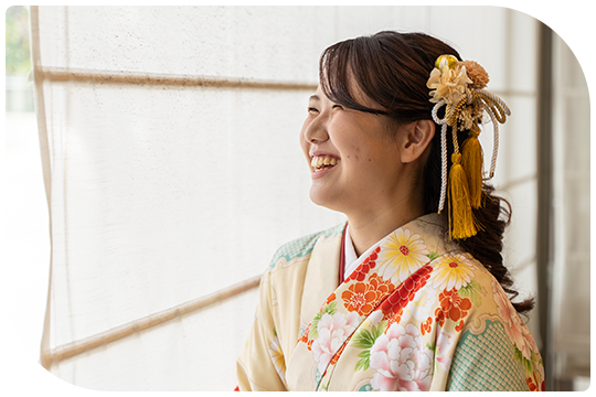 学位記授与式前に撮影させていただきました