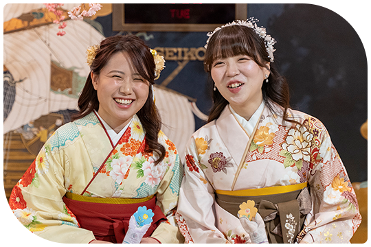 学位記授与式前に撮影させていただきました