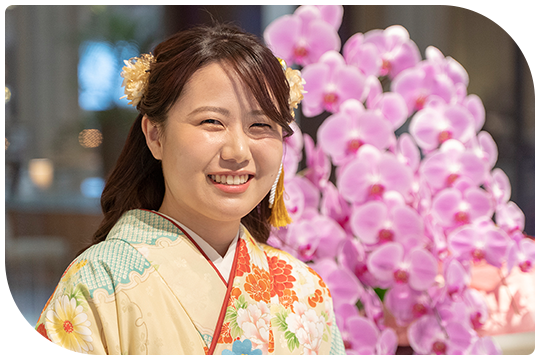 学位記授与式前に撮影させていただきました